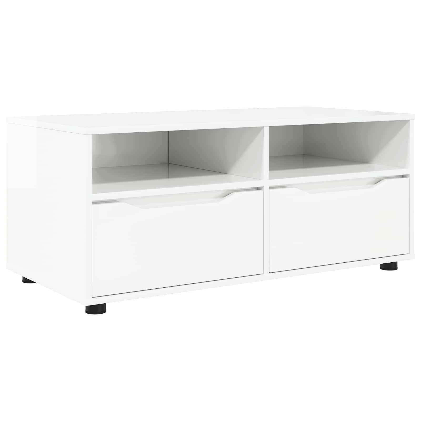 Gabinete para TV 100 x 48 x 43 cm branco brilhante