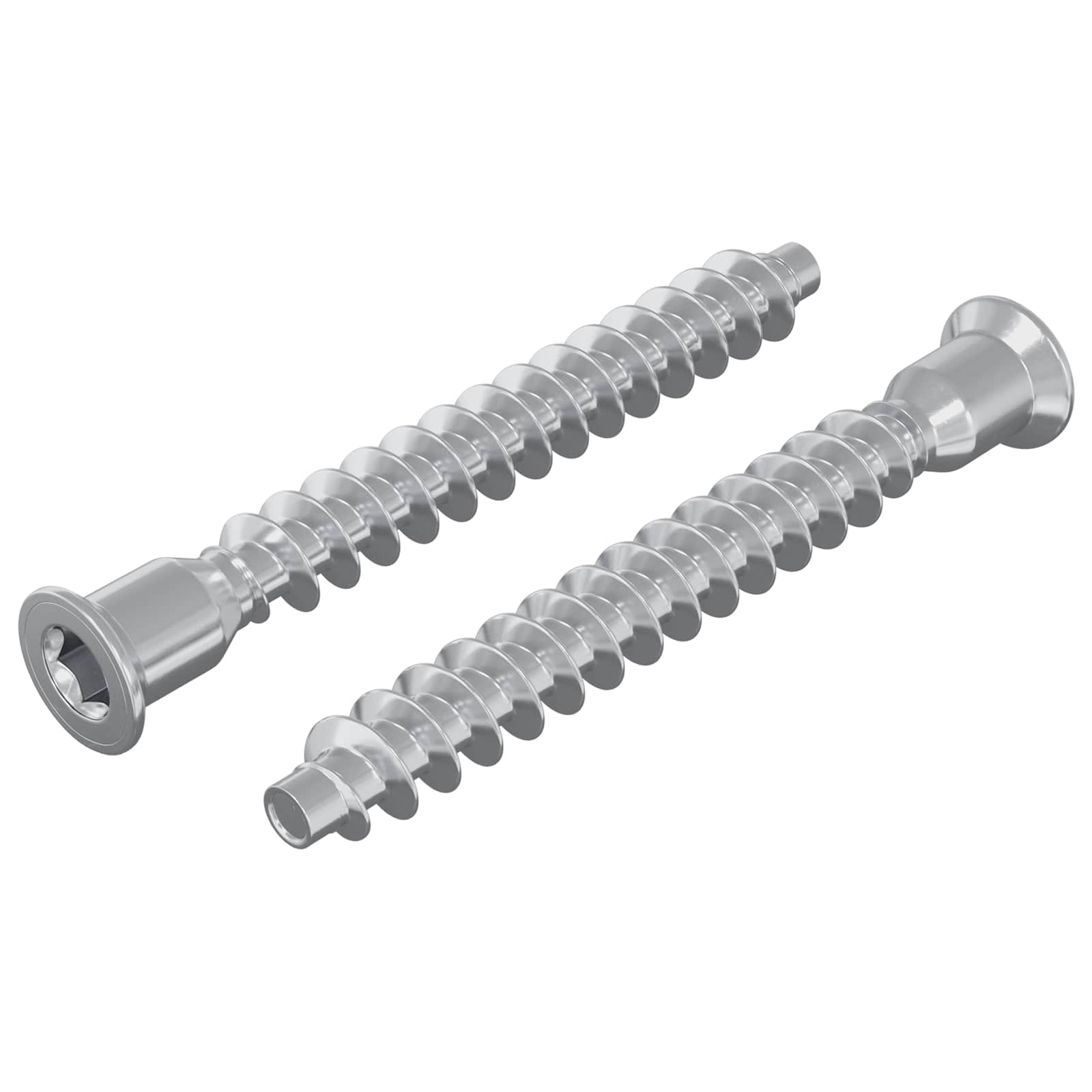 Parafusos confirmat 2 unid. prateado ø7 x 58 mm metal