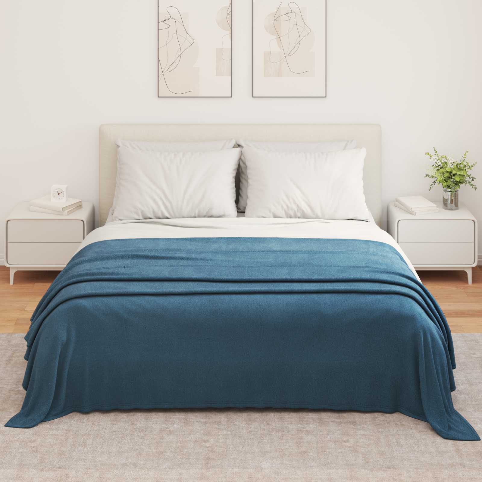 Cobertores de sofá 6 unid. azul marinho 350 x 270 cm 8.09 lã