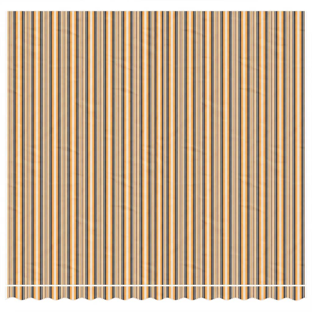 Tecido de substituição para toldo laranja e preto 400x350 cm poliéster