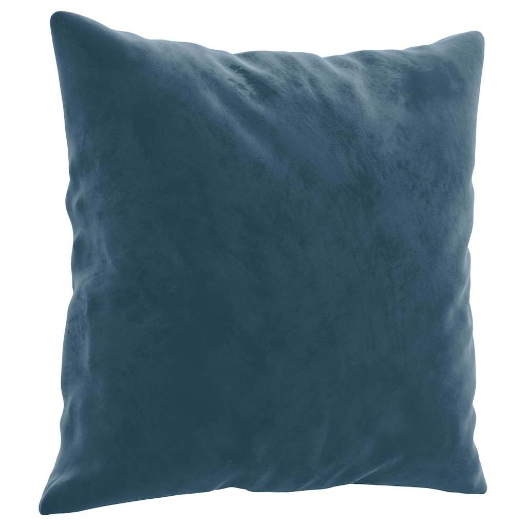 Almofadas decorativas 2 pcs 40x40 cm veludo azul