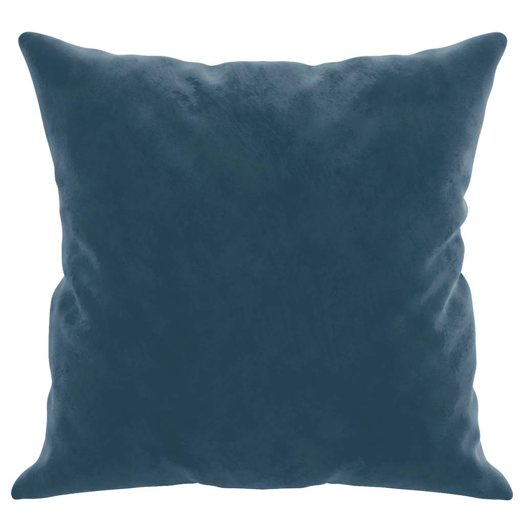 Almofadas decorativas 2 pcs 40x40 cm veludo azul