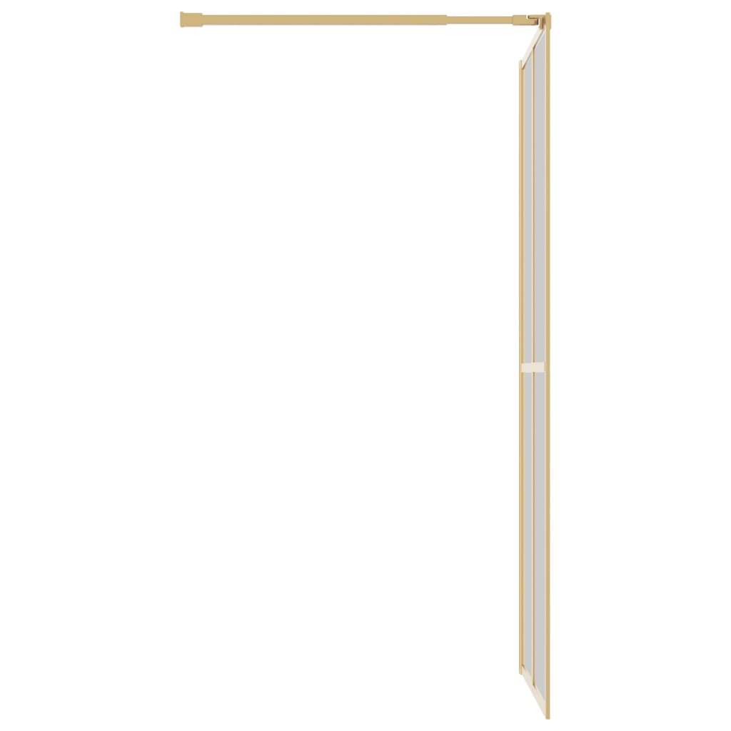 Divisória de chuveiro 90x195 cm vidro transparente esg dourado