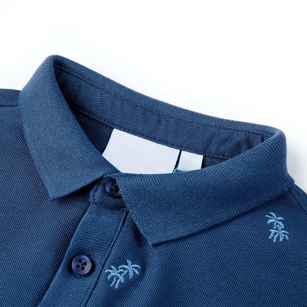 Polo para criança azul-escuro 92