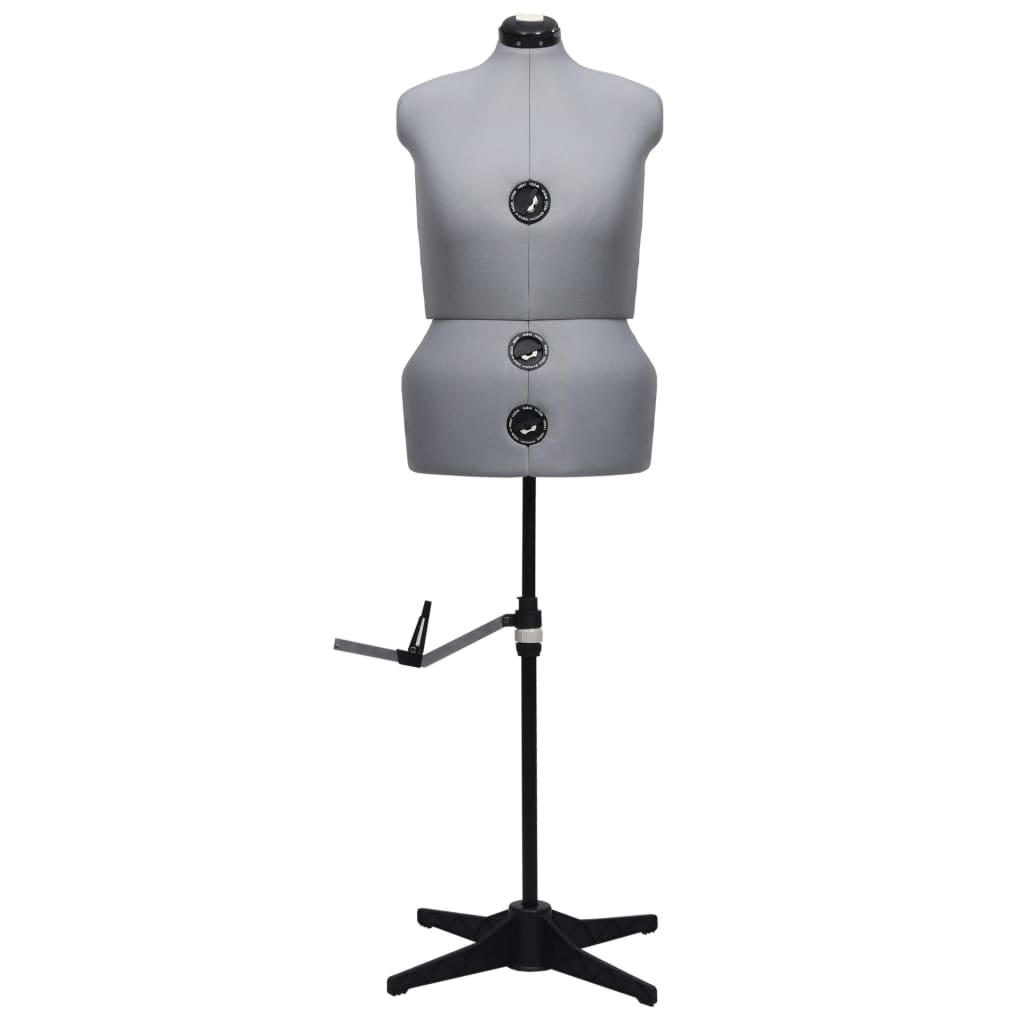 Manequim feminino ajustável tamanho l 44-50 cinzento