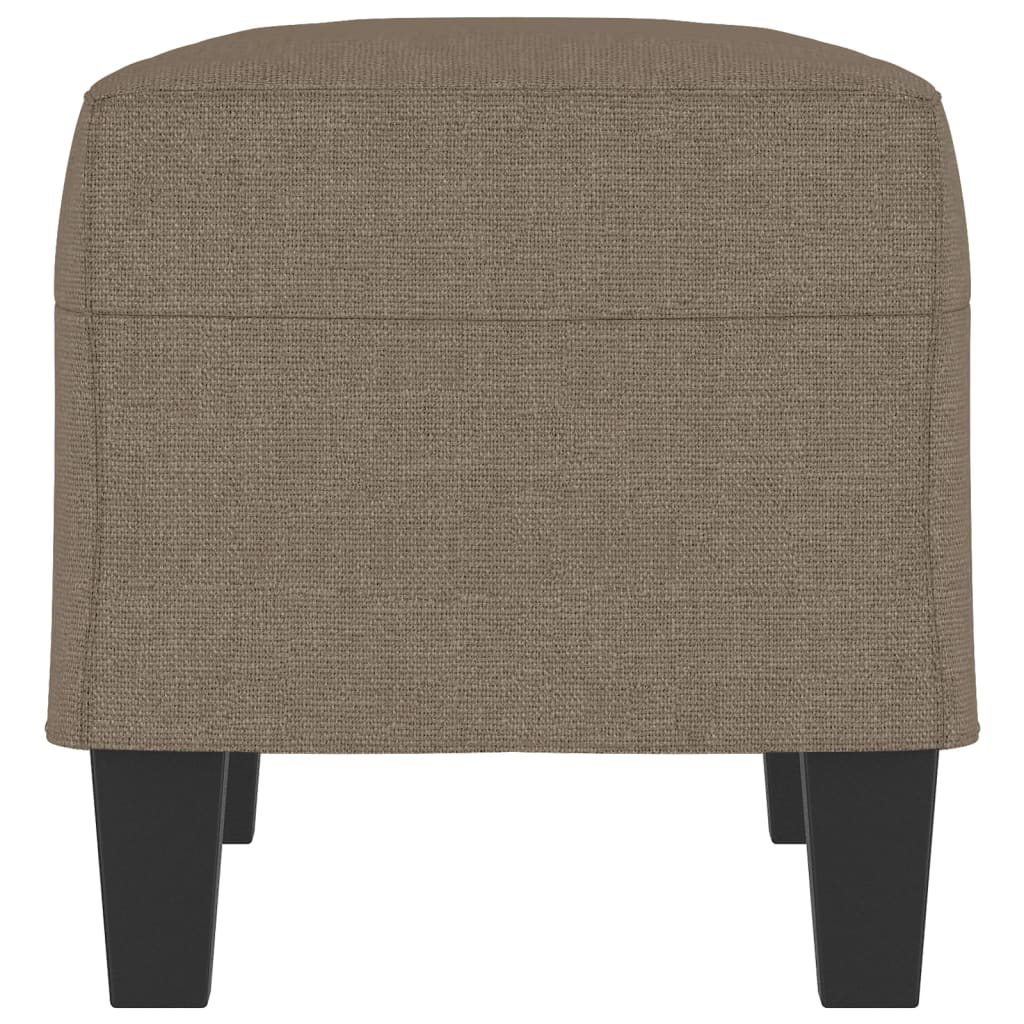 Banco 70x35x41 cm tecido cinza-acastanhado