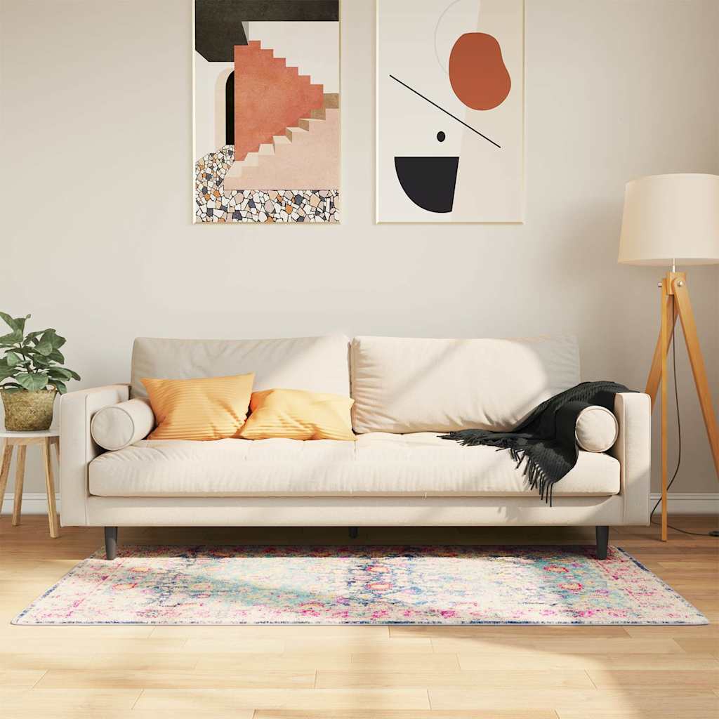 Tapete lavável 80x150 cm multicor