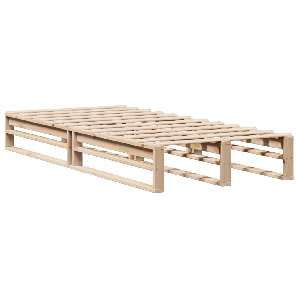 Cama sem colchão 90x200 cm madeira de pinho maciça