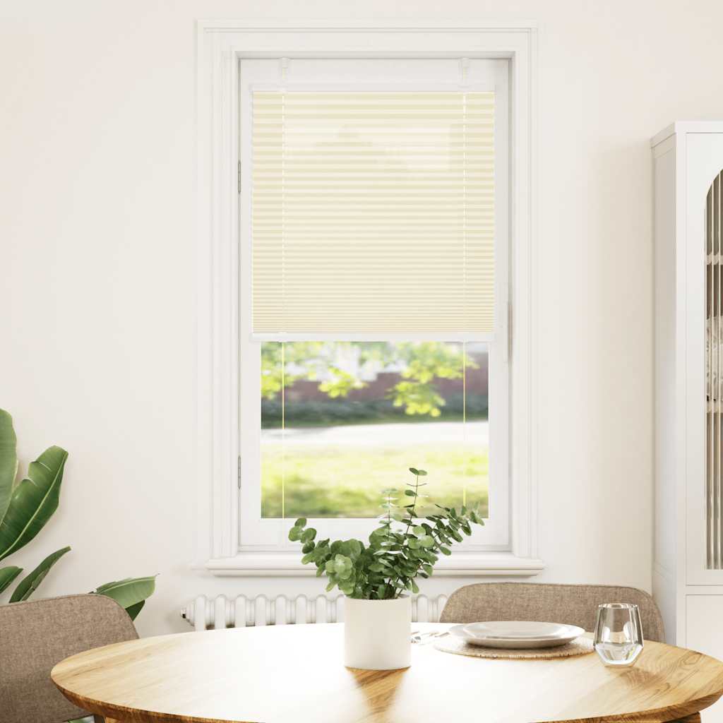 Creme plissada cega 65x150 cm largura tecido 64,4 cm poliéster