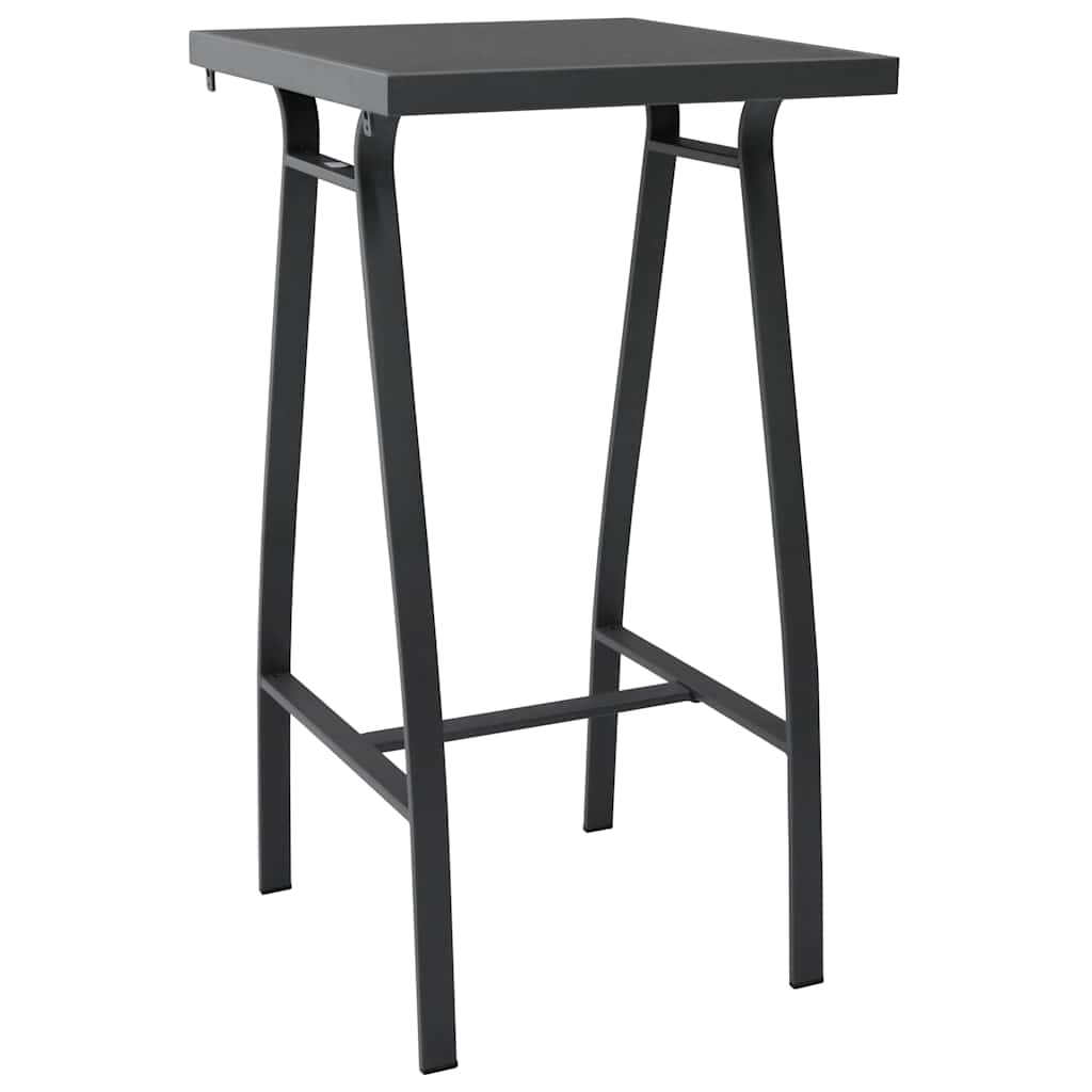 5 Pcs conjunto de bar para jardim preto