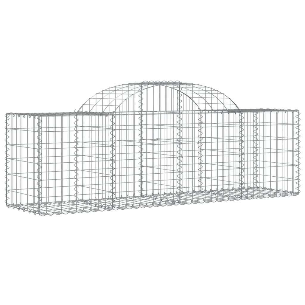 Cestos gabião arqueados 25pcs 200x50x60/80 cm ferro galvanizado