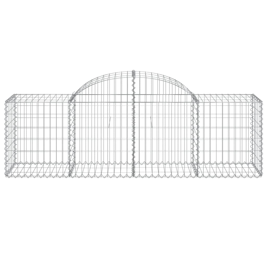Cestos gabião arqueados 25pcs 200x50x60/80 cm ferro galvanizado
