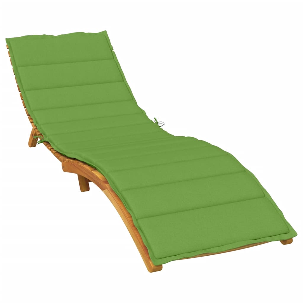 Almofadão para espreguiçadeira 200x60x4cm mesclado tecido verde