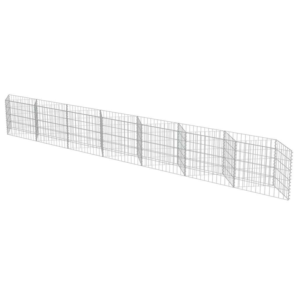 Muro gabião em aço galvanizado 450x30x50 cm