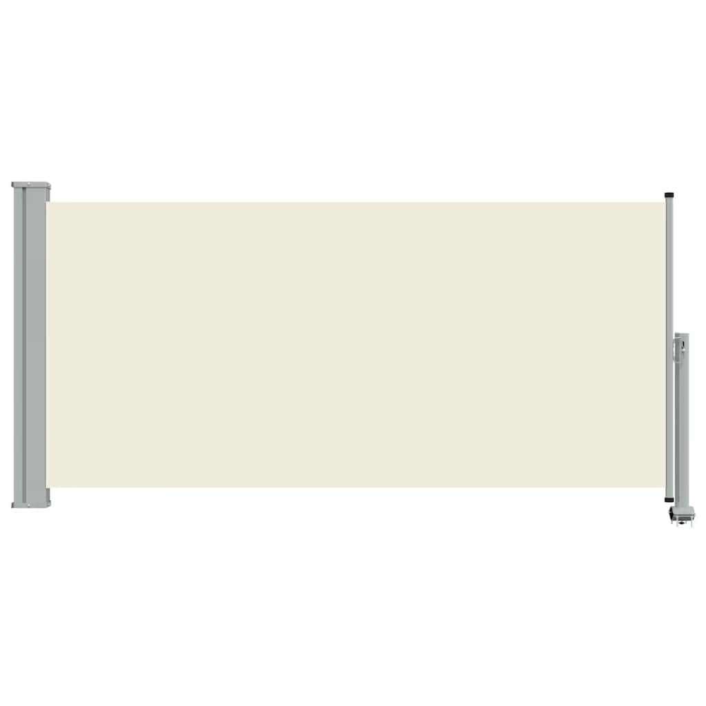Toldo lateral retrátil para pátio 120x300 cm creme