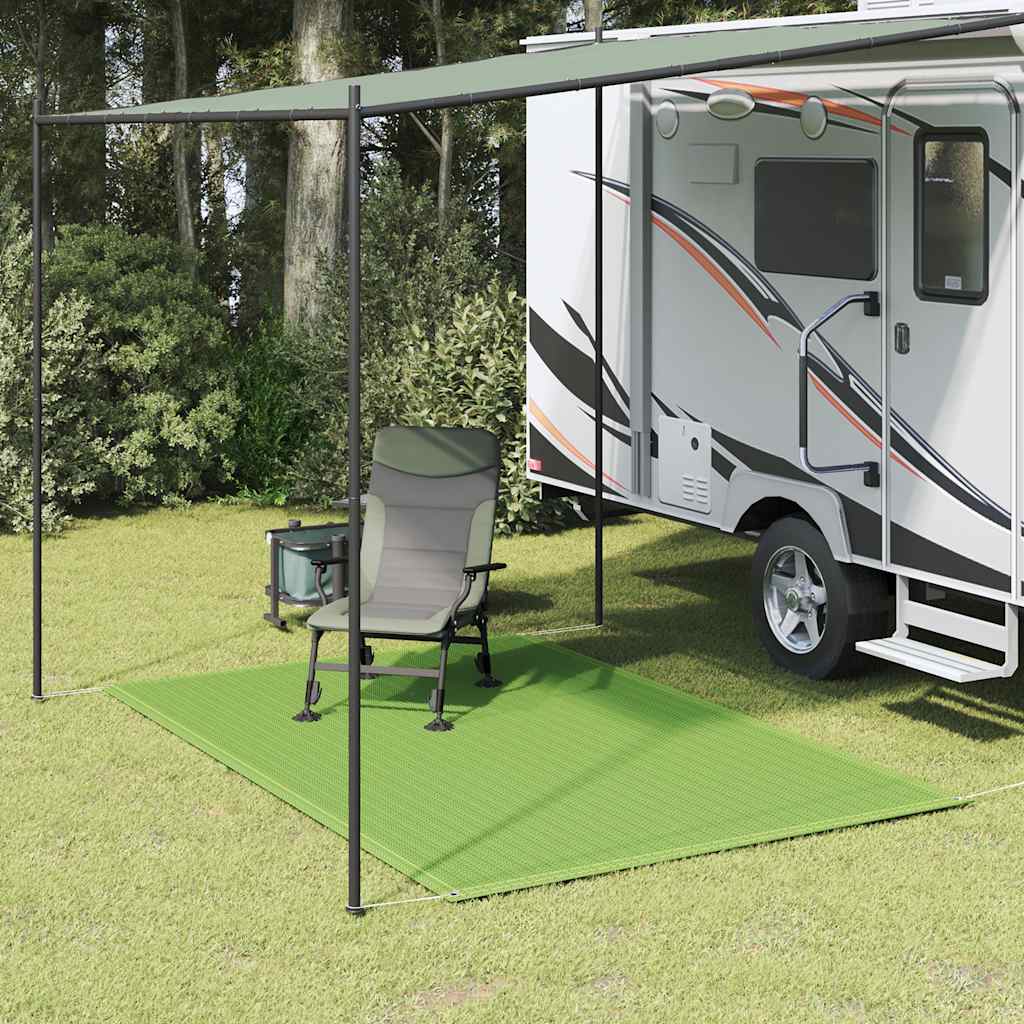 Tapete de campismo para tenda 250x200 cm pead verde-claro