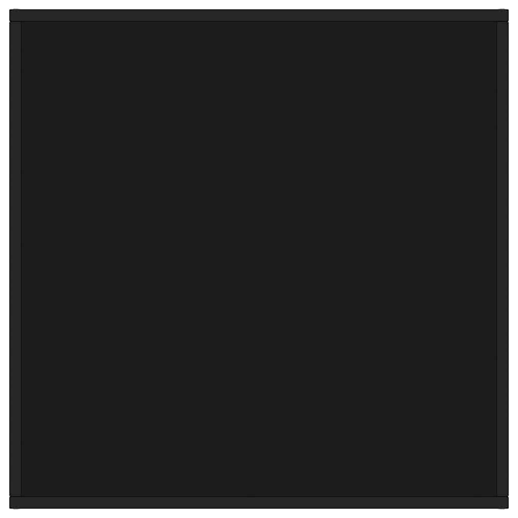 Mesa de centro 80x80x35 cm vidro preto