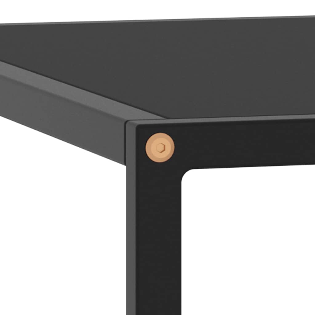 Mesa de centro 80x80x35 cm vidro preto