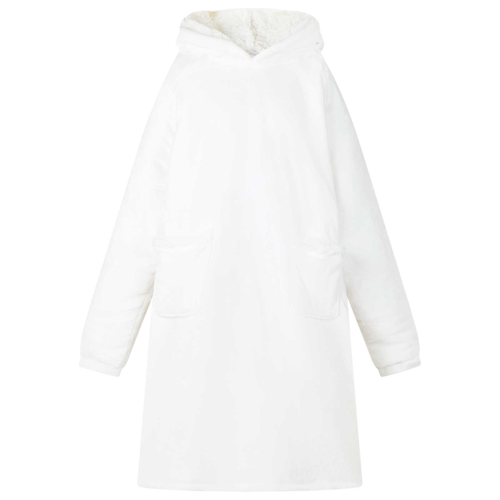 Sweatshirt manta branco m fleece e flanela