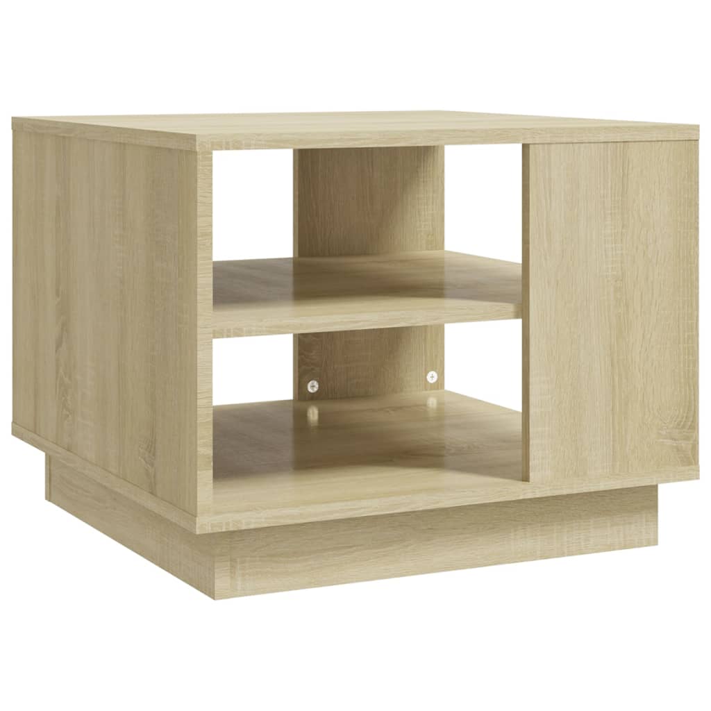 Mesa de centro 55x55x43 cm derivados de madeira carvalho sonoma