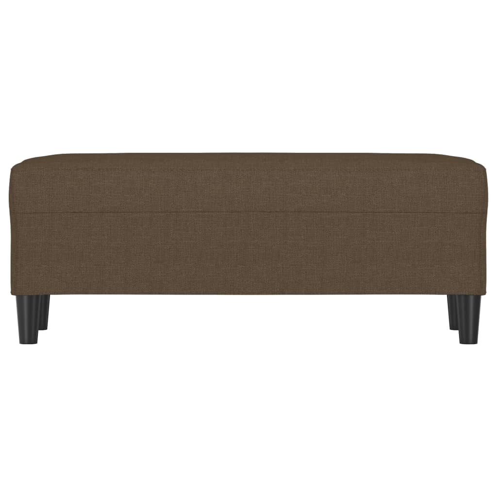 Banco 100x35x41 cm tecido castanho
