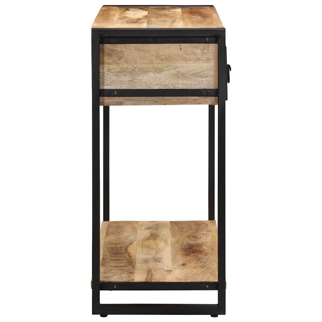 Mesa consola 100x35x75 cm manga de madeira áspera maciça