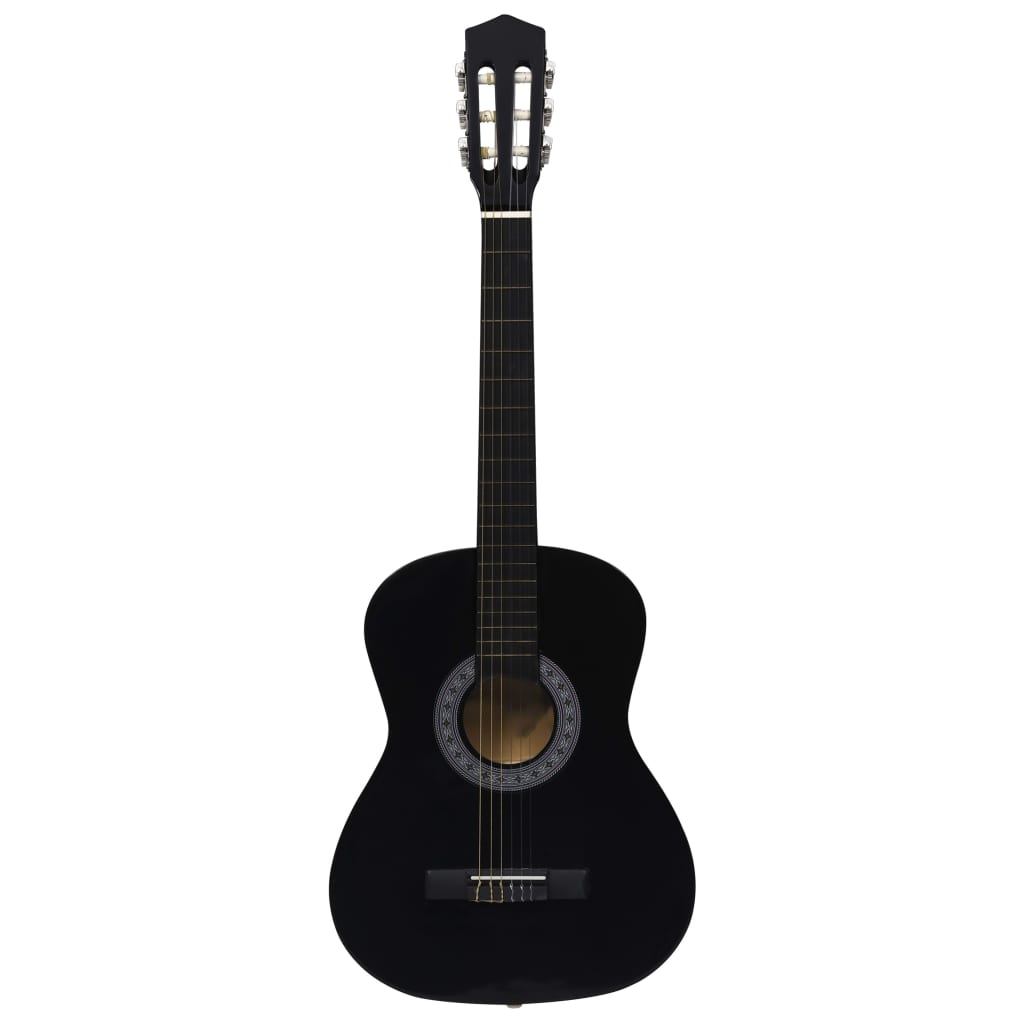 Guitarra clássica para iniciantes com saco 3/4 36" preto