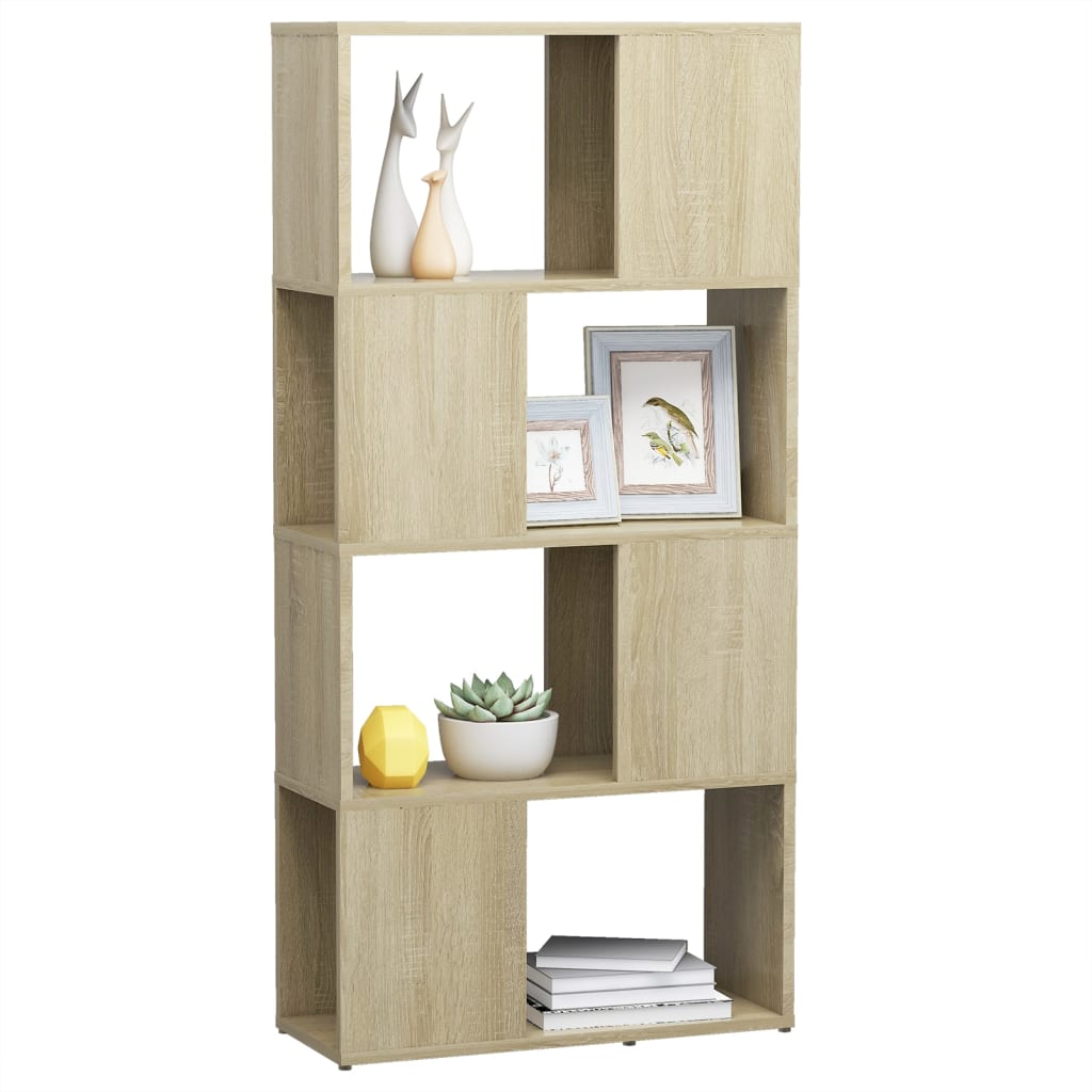 Estante/divisória 60x24x124,5 cm contraplacado cor carvalho sonoma