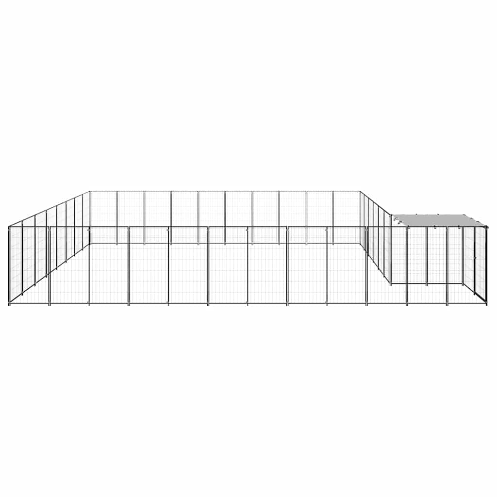 Canil 25,41 m² aço preto