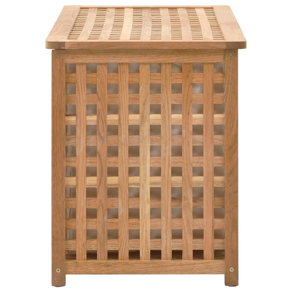 Arca p/ roupa suja 77,5x37,5x46,5 cm madeira nogueira maciça