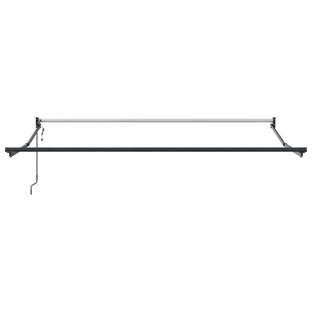 Toldo retrátil automático 3,5x2,5 m laranja e castanho