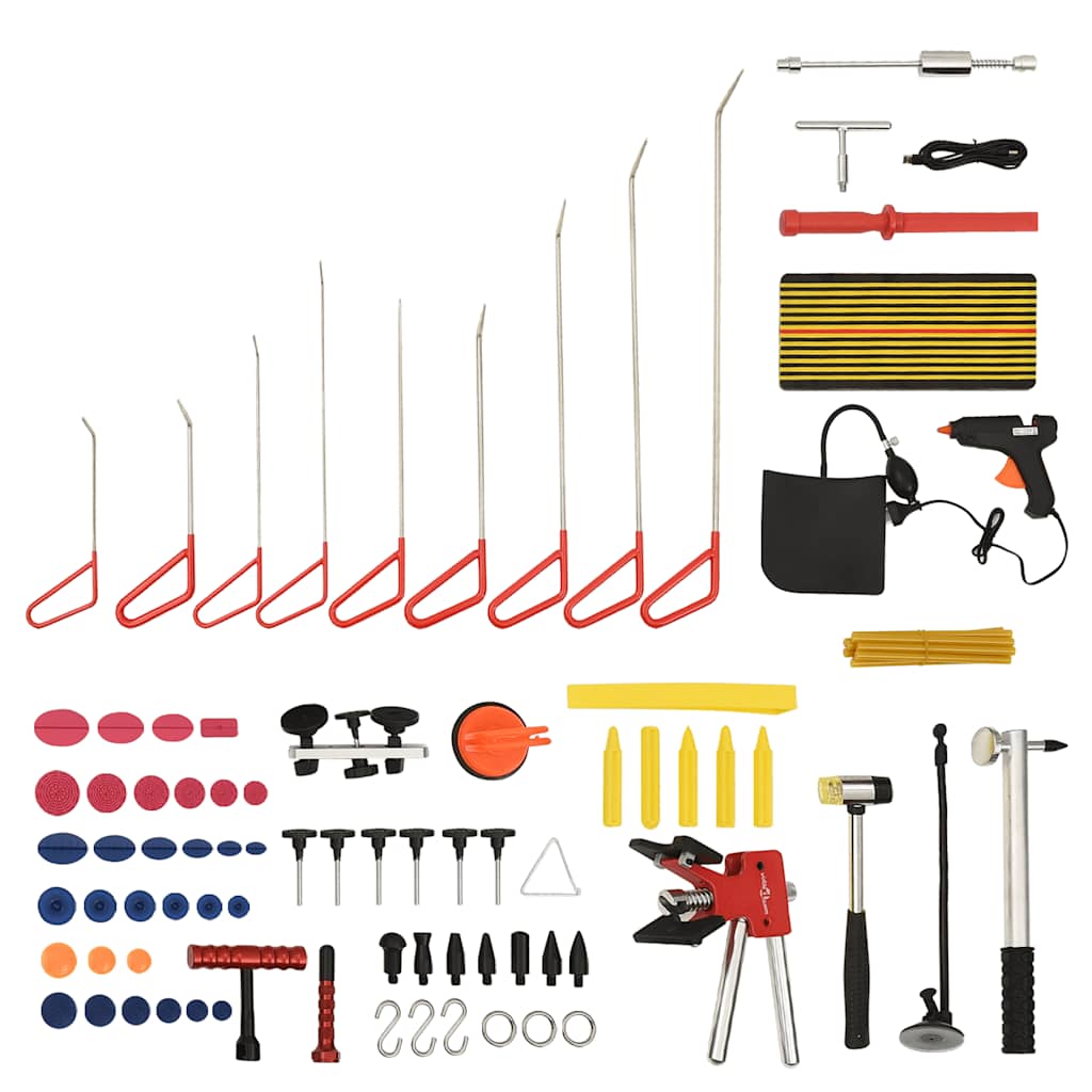 76 Pcs conjunto ferramentas reparação de mossas sem repintura
