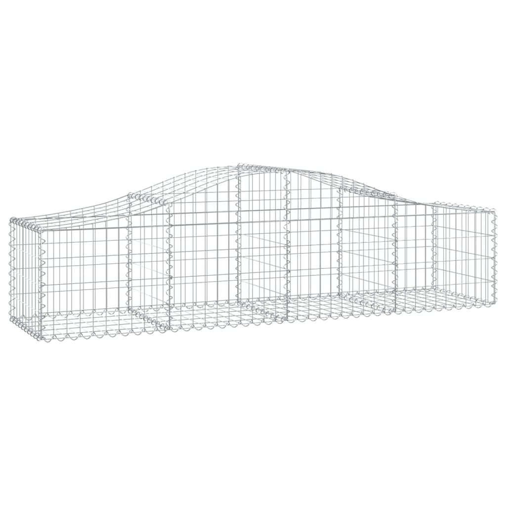 Cestos gabião arqueados 30pcs 200x50x40/60 cm ferro galvanizado