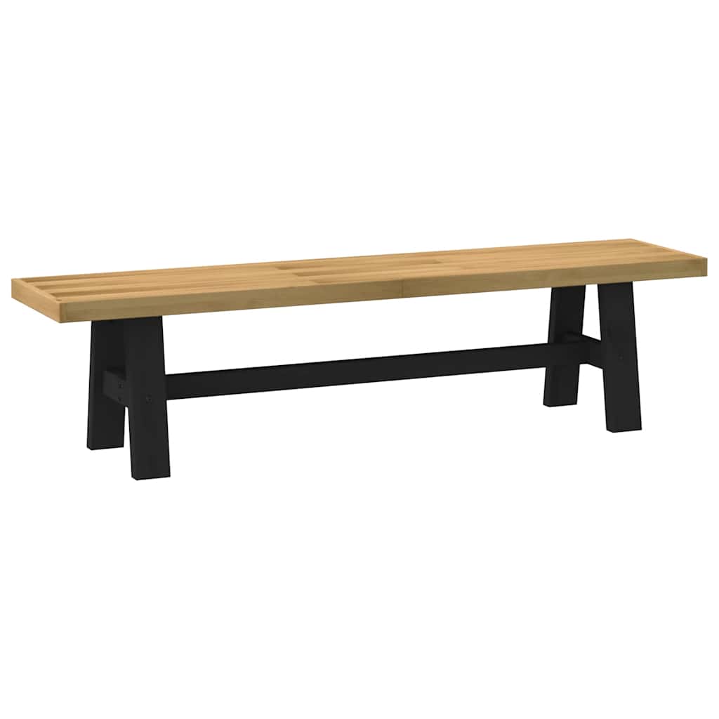 Banco de jantar noain pernas forma a 180x40x45 cm pinho maciço
