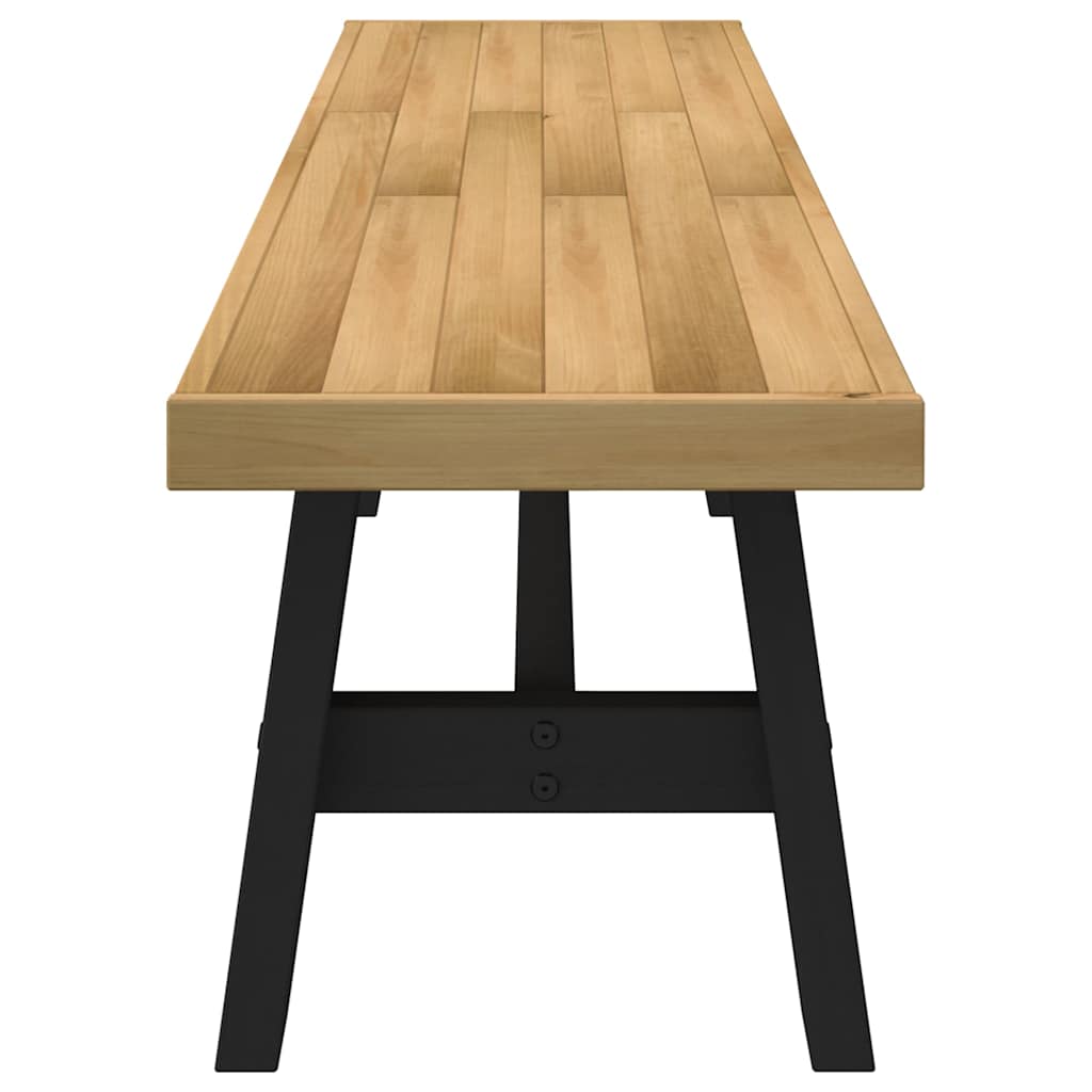 Banco de jantar noain pernas forma a 180x40x45 cm pinho maciço