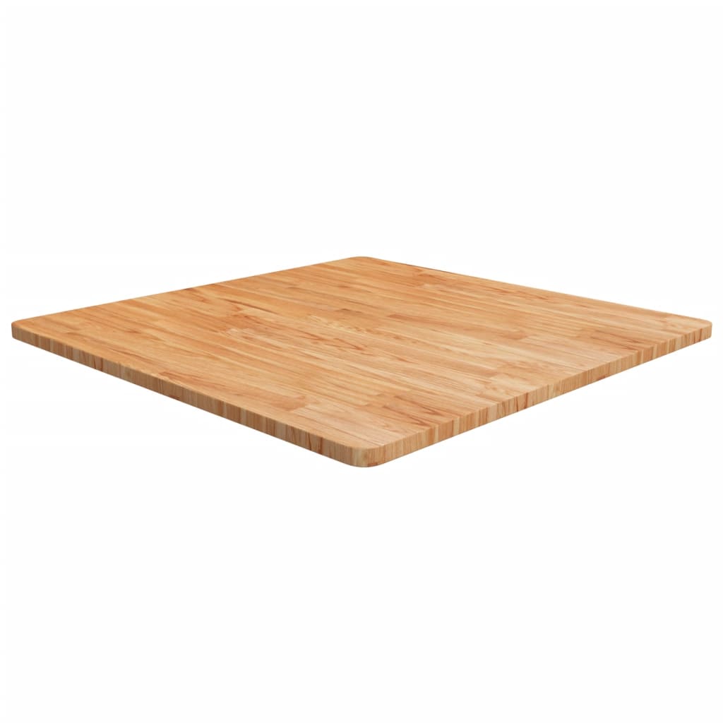 Tampo mesa quadrado 90x90x2,5cm carvalho tratado castanho-claro