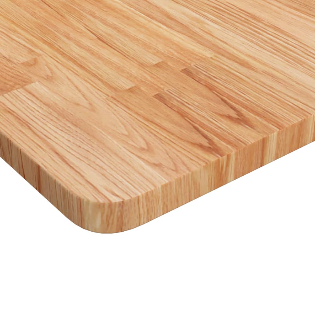 Tampo mesa quadrado 90x90x2,5cm carvalho tratado castanho-claro