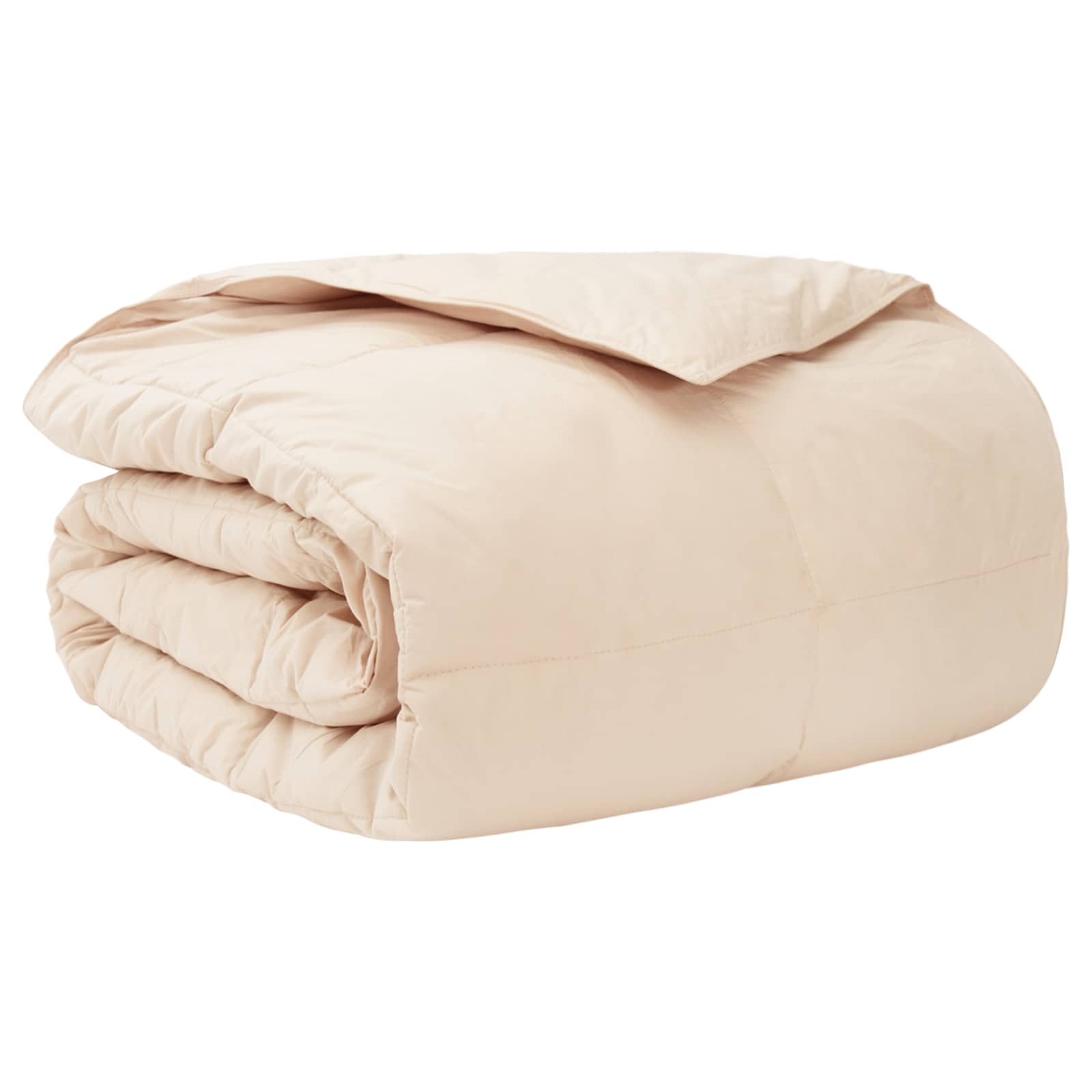 Edredom de inverno bege 200 x 240 cm 100% kapok natural