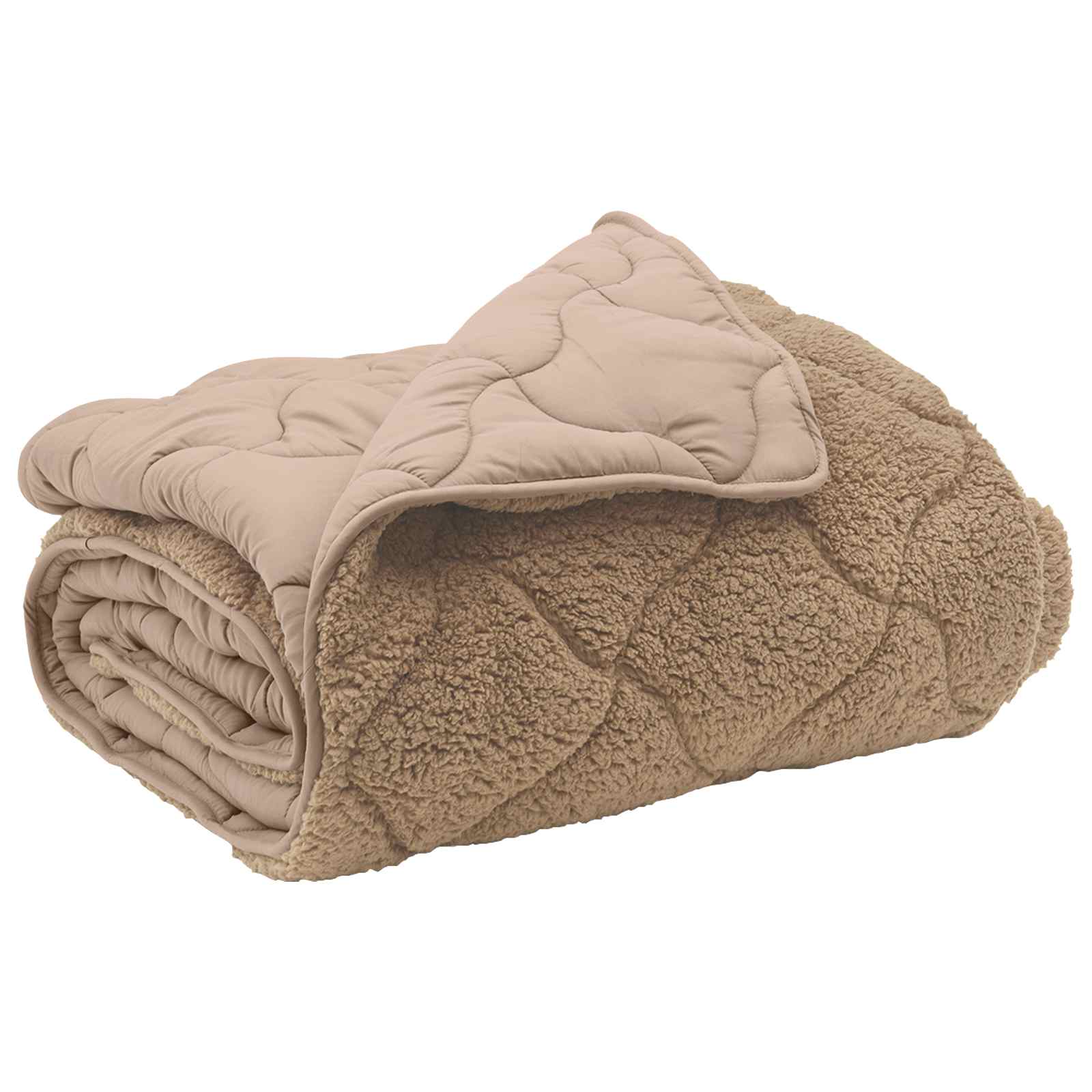 Edredom de inverno colchonete cinzento-acastanhado 135 x 220 cm