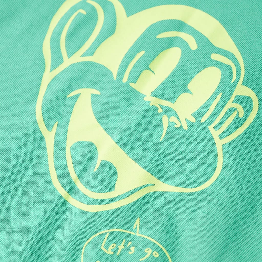 T-shirt de manga cava para criança verde 92