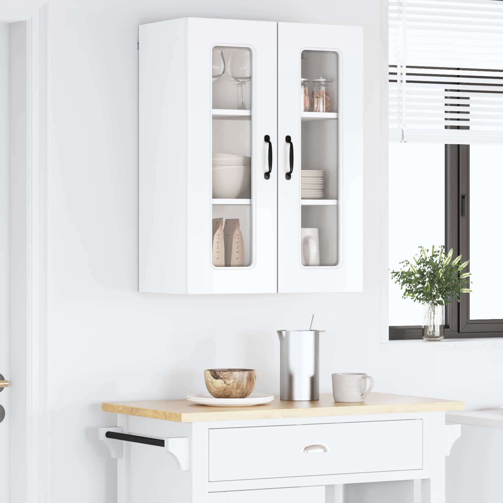 Painel de lava-louça kalmar branco brilhante 60 x 31 x 80 cm