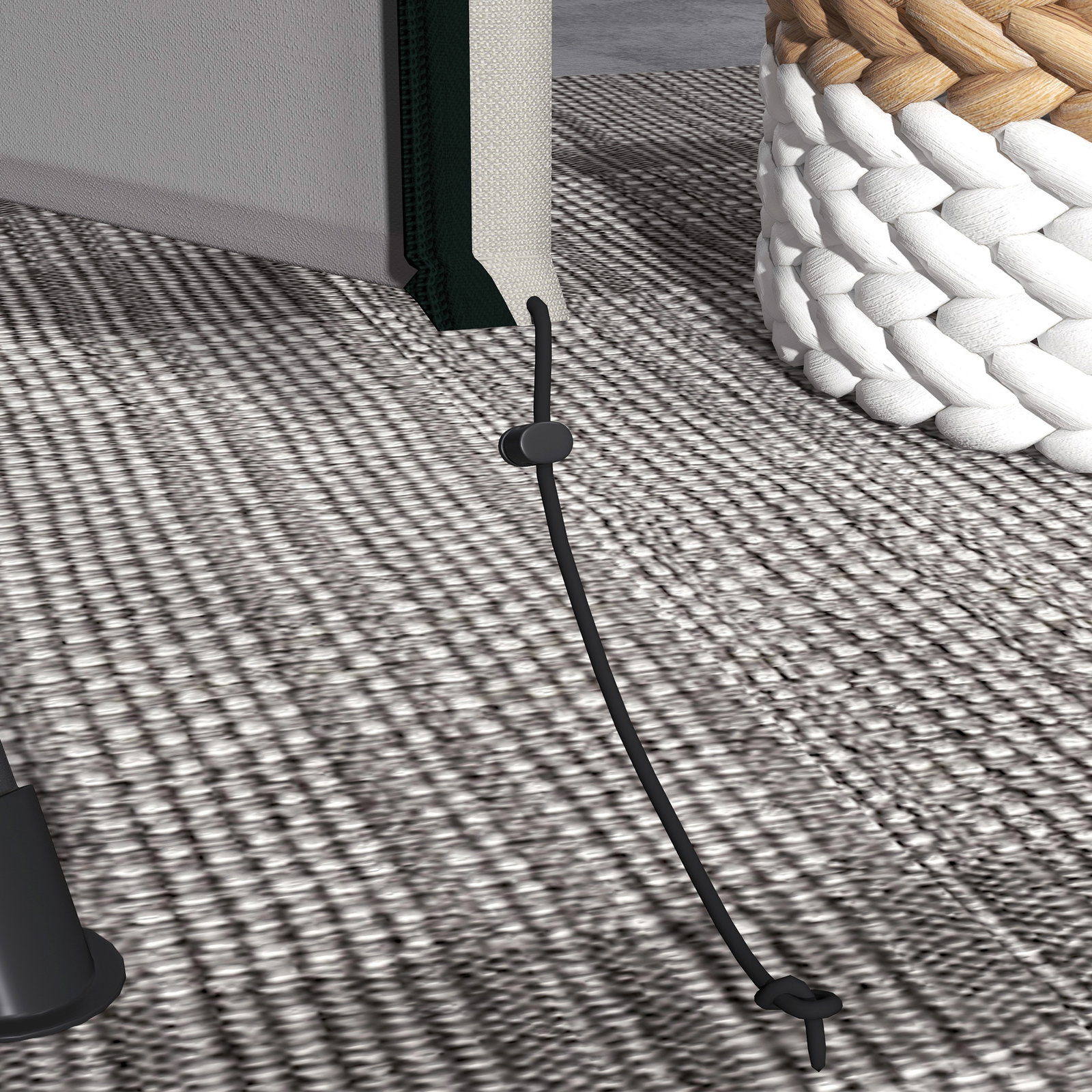 Capa para móveis de jardim capa protetora para baloiços de exterior com fecho de correr 177x114x152 cm cinzento