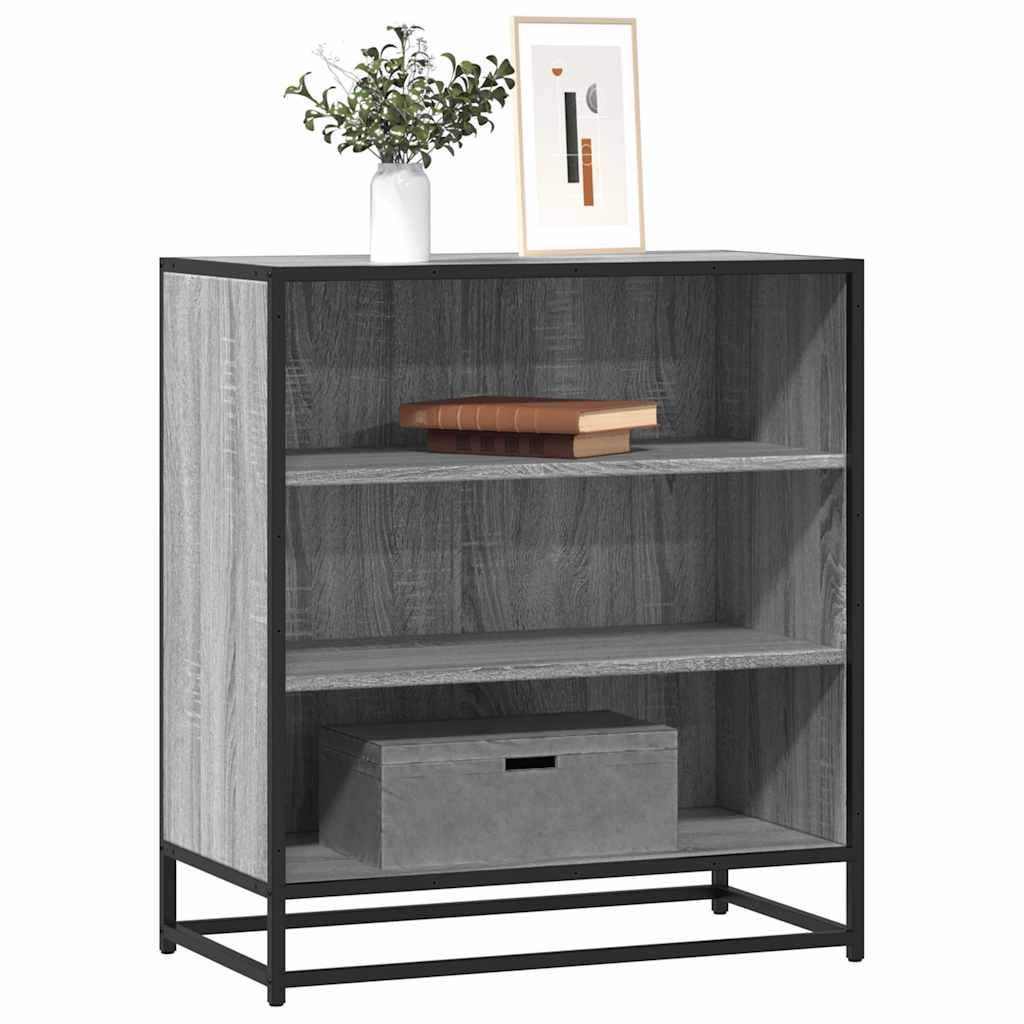 Aparador 68x35x76 cm deriv. de madeira/metal cinzento sonoma
