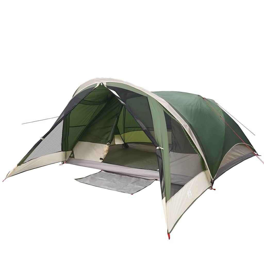 Tenda familiar estilo cabana para 6 pessoas impermeável verde