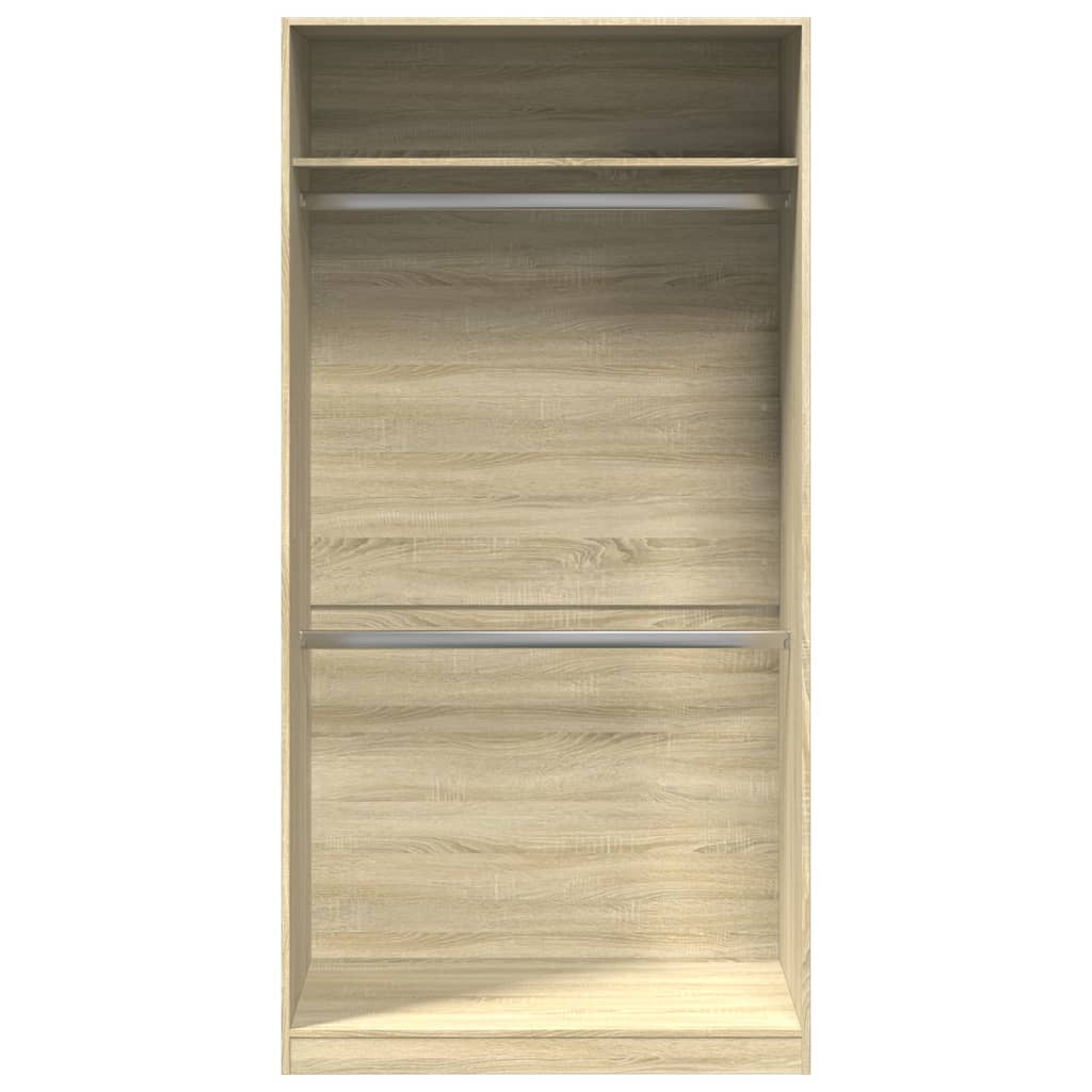 Roupeiro 100x50x200 cm contraplacado carvalho sonoma