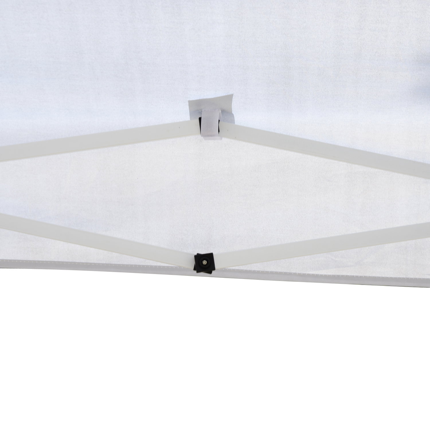 Tenda dobrável 2,95x2,95 cm com bolsa de transporte altura ajustável anti-UV e impermeável para terraço pátio branco prateado