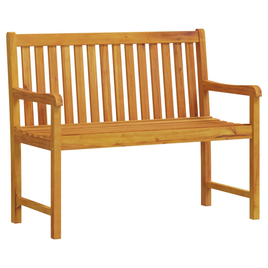 Banco de jardim 110 cm madeira de acácia maciça