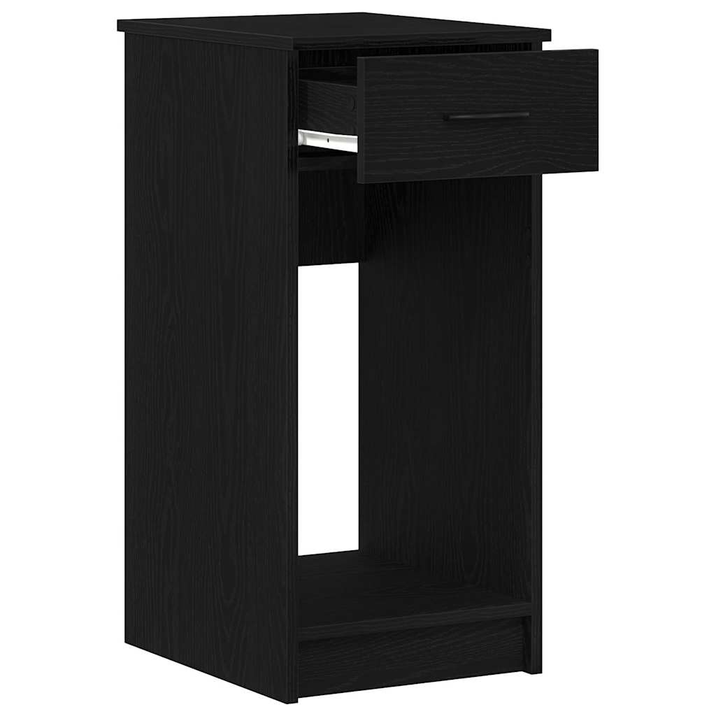 Suporte torre de computador com gaveta 35x45x77 cm preto