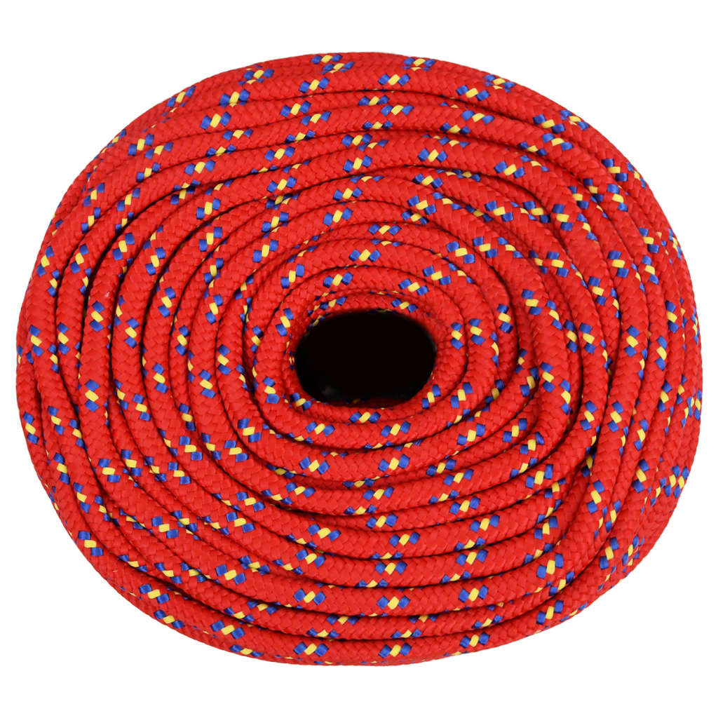 Corda de barco 8 mm 25 m polipropileno vermelho