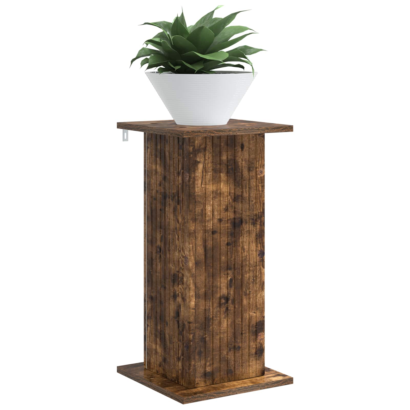 Suporte para plantas 2 unid. carvalho fumado